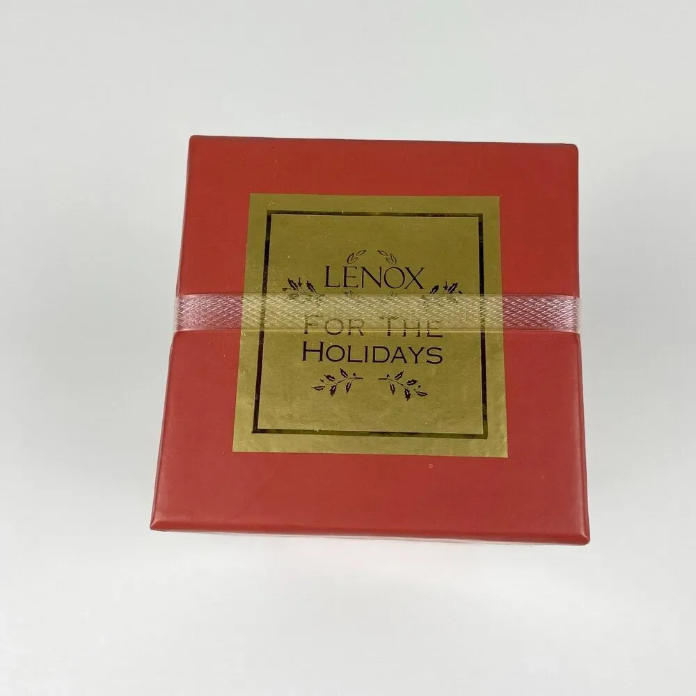 NEW Lenox Carousel Boxed Christmas Ornament Porcelain Horses 2000 NOS SEALED